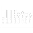 Set trusa furculite pentru ciocolata, Signature, 8 piese