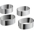 Cadru Oval Otel Inoxidabil, Set 4 buc