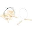 Set 10 fire din otel inoxidabil pentru branza si foie gras cu manere 1 m