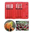 Trusa Decor Triangle 8 piese Sculptat Fructe Si Legume