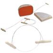 Set 10 fire din otel inoxidabil pentru branza si foie gras cu manere 1 m
