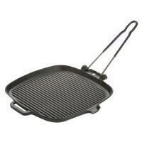 Grill Chasseur Din Fonta Patrat Cu Maner 25.5x25.5 cm