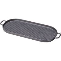 Grill Chasseur Din Fonta Oval Cu Manere 53x23 cm