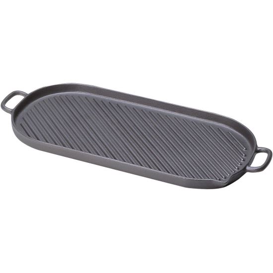 Grill Chasseur Din Fonta Oval Cu Manere 53x23 cm