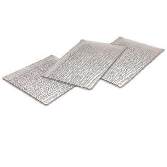 Platou prezentare Ice transparent cu margini 