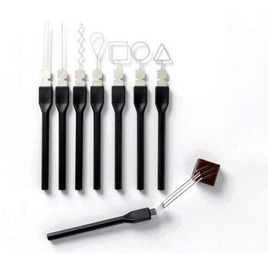 Set trusa furculite pentru ciocolata, Signature, 8 piese