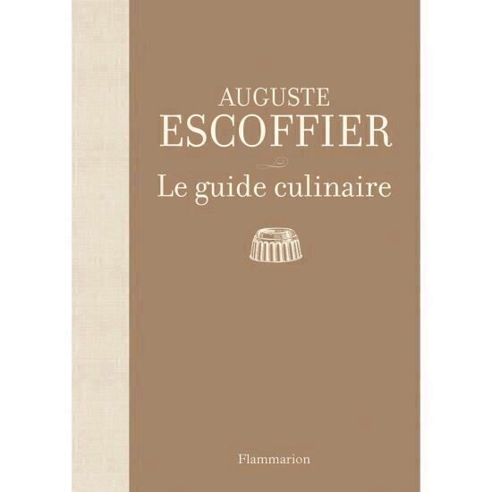 Carte Guide Culinaire Escoffier, de Auguste Escoffier