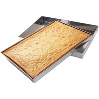 Tava Genoise Pan Inox, margini drepte