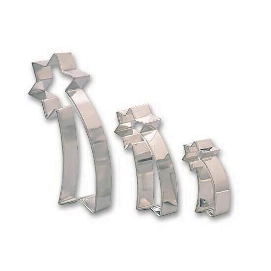 Set 3 Decupatoare Metal Stea Cu Coada 
