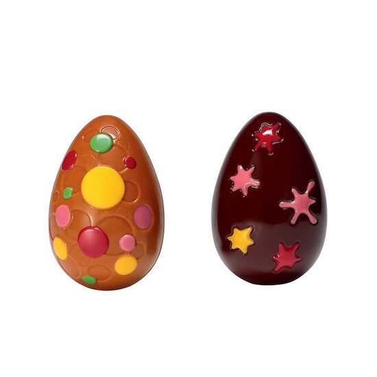 Forma ciocolata policarbonat, Egg Bulle/Splatch 90x60 mm