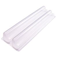Forme Yule Logs Ribbed, Set 10 buc