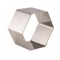Cadru Entremets Hexagon, Set 4 buc