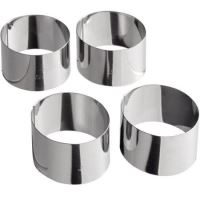 Cadru Rotund Otel Inoxidabil, Set 4 buc