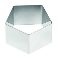Cadru Entremets Pentagon, Set 4 buc