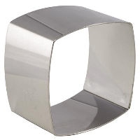 Cadru Entremets Patrat Convex, Set 4 buc.