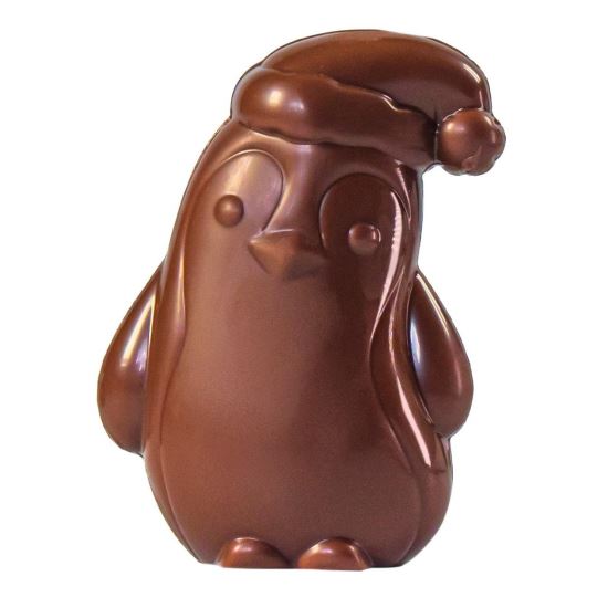 Forma ciocolata policarbonat Pinguin cu caciulita