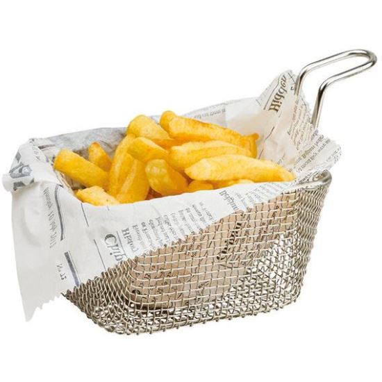 Mini cos pentru cartofi prajiti din inox 