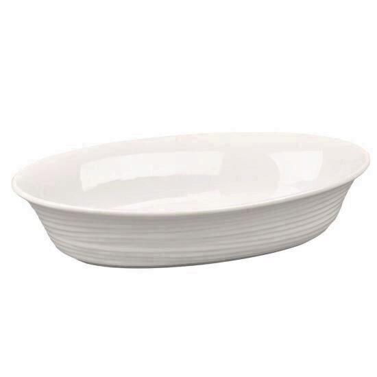 Vas oval, Plisseo Sw, 20x12x4 cm, 43 cl