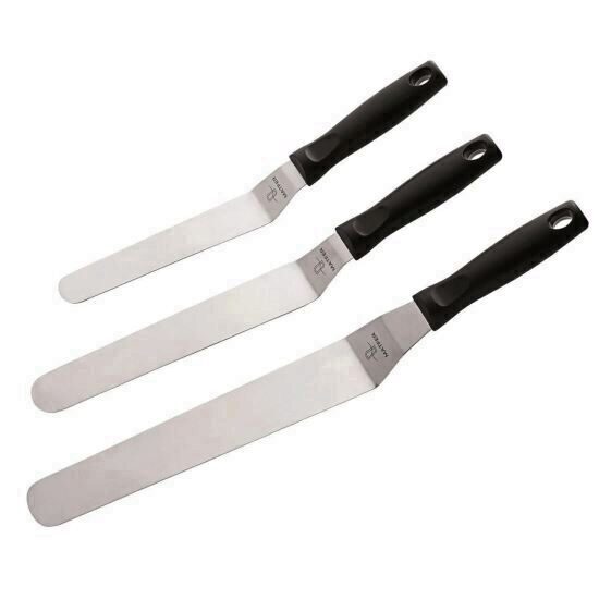 Spatula Curbata din oțel inoxidabil cu mâner ergonomic