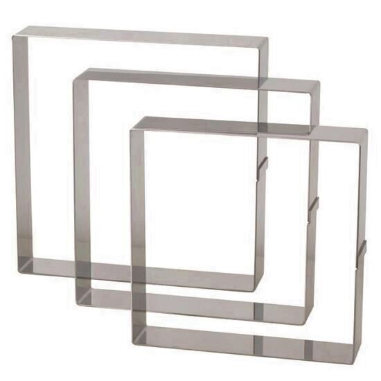 Cadru Entremets Patrat Otel Inoxidabil