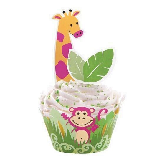 Hartie Briose Wilton, Decor Jungla, Set 12 Buc.