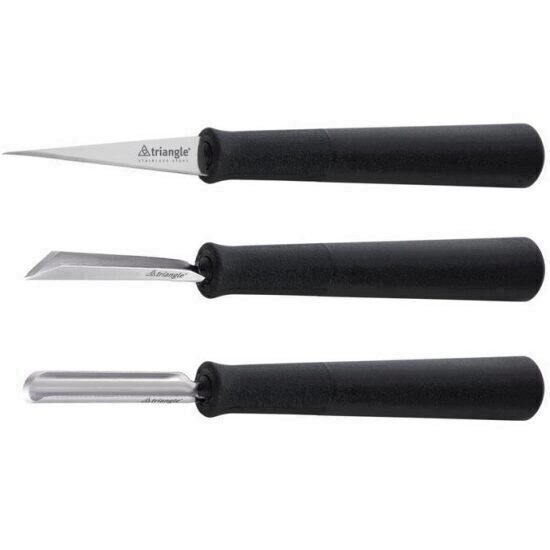 Set Cutite pentru Sculptat Triangle 3 piese Sculptat Fructe Si Legume