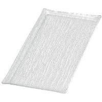 Platou prezentare cristal transparent cu margine 