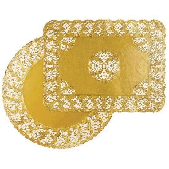 Hartie Decor Aurie, Ø19 cm,  Set 100 Buc.