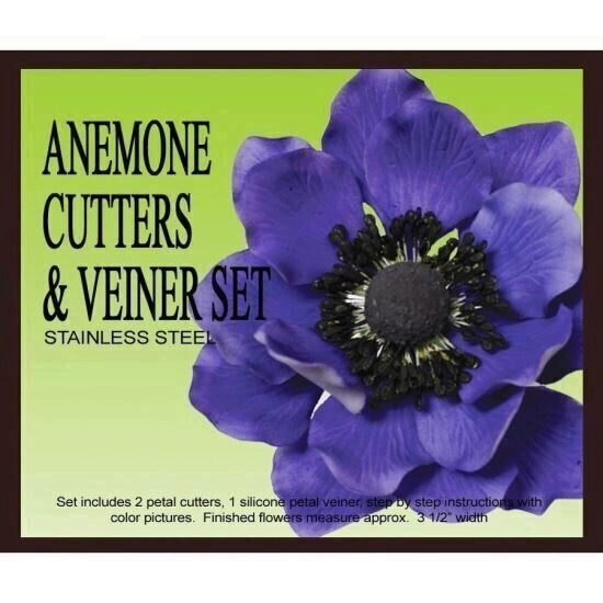 Mulaj Silicon Petal Crafts Anemone + Cutter