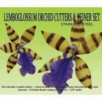 Mulaj Silicon Petal Crafts Orhidee Lemboglossum + Cutter