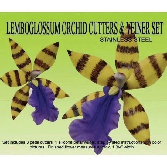 Mulaj Silicon Petal Crafts Orhidee Lemboglossum + Cutter