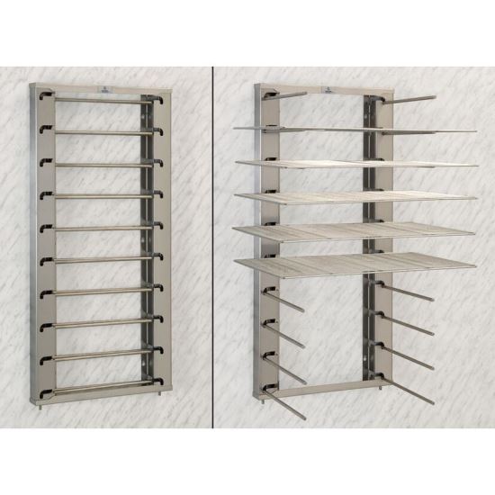 Raft de perete pliabil, din inox