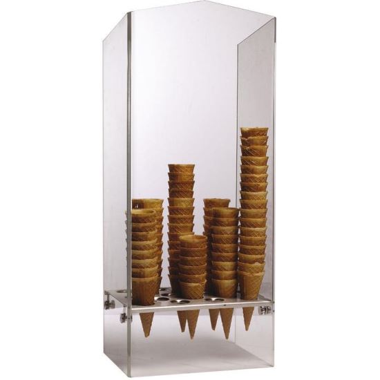Suport cornete inghetata din plexiglas 18 orificii