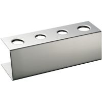 Suport din otel inoxidabil cu 2 gauri de 3.1 cm si 2 gauri de 2.6 cm