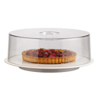 Platou rotunda din polistiren pentru tarte